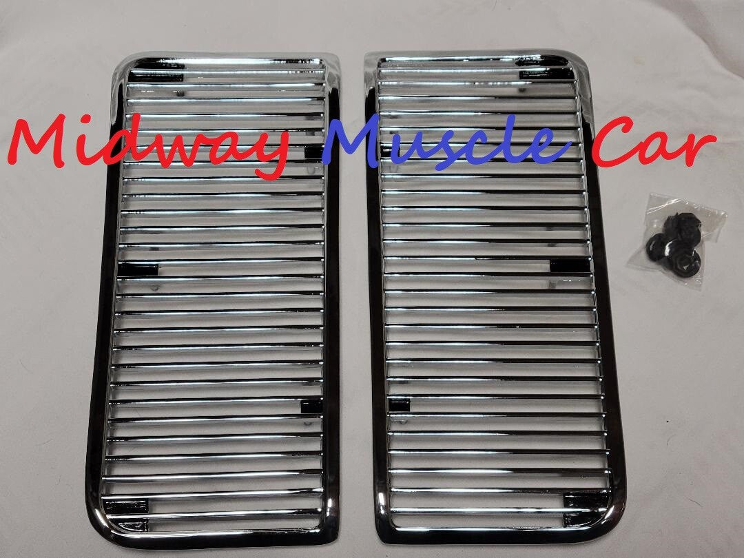 SS hood louvers inserts set (pair)   68 69 Chevy Chevelle El Camino SS396