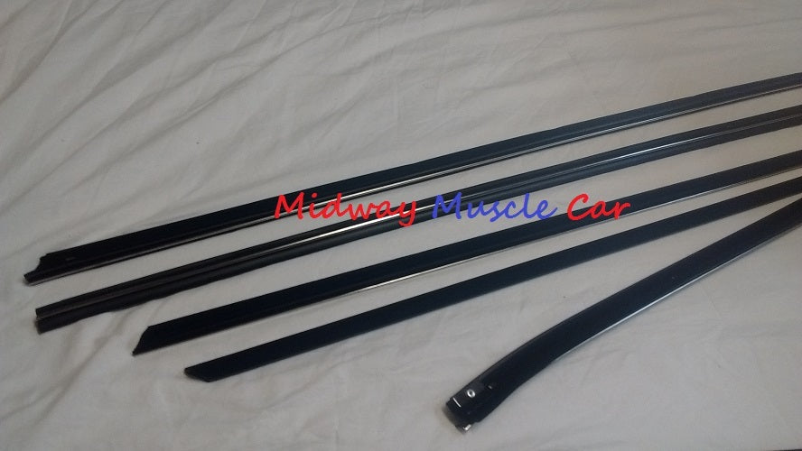 front & rear window felt fuzzy inner & outer sweeps set 70 71 72 Chevy Chevelle