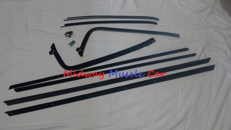 front & rear window felt fuzzy inner & outer sweeps set 70 71 72 Chevy Chevelle