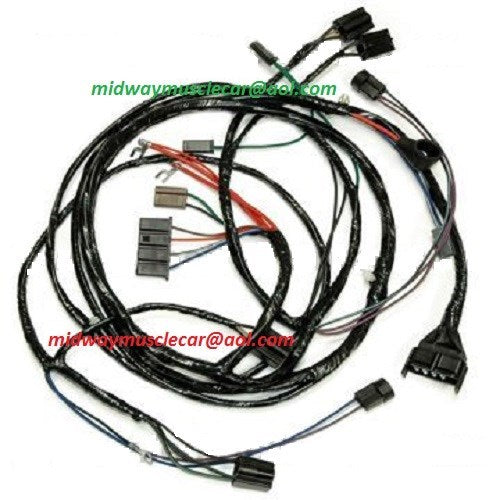 front end headlight headlamp wiring harness 63 64 Chevy Impala Biscayne 6 cyl