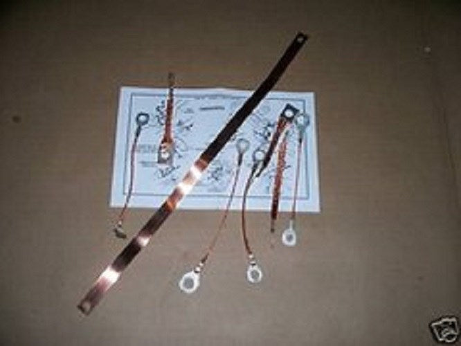 ground strap set 63 Chevy Corvette w/o side exhaust