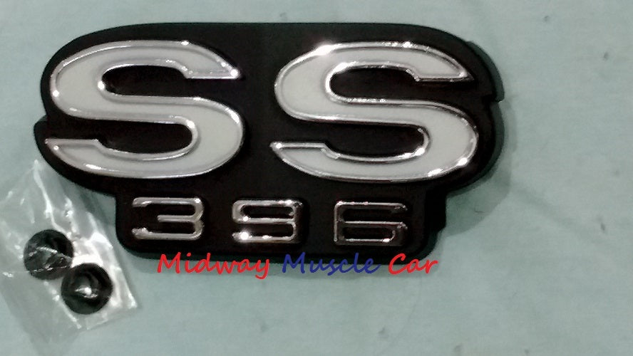 SS396 rear deck tail panel emblem   68 Chevy Chevelle Malibu super spport SS
