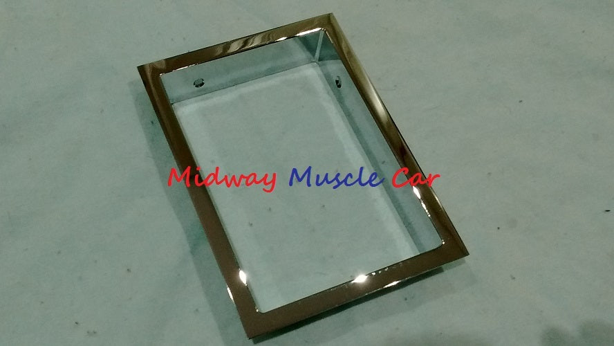 correct manual trans chrome floor shift boot retainer 66 67 Chevy Chevelle