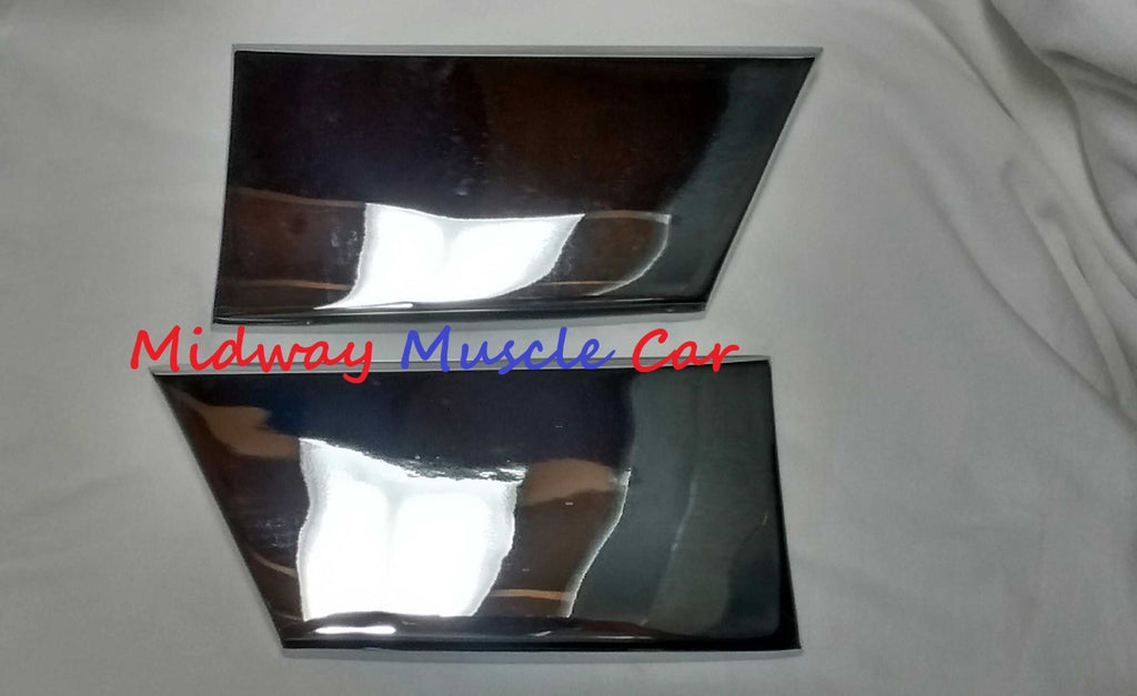 NEW chrome front lower fender rocker molding extensions 67 Pontiac GTO LeMans