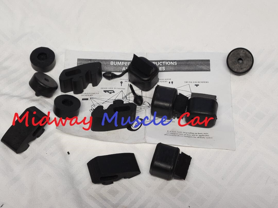 67 Chevy Chevelle SS Malibu rubber bumper kit   hood doors trunk lid glovebox