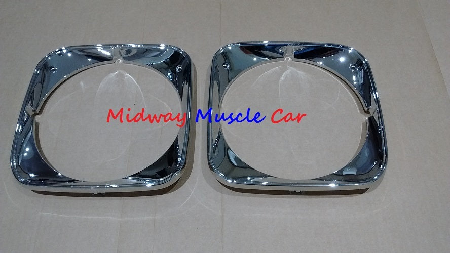 headlight headlamp bezel set (pair)   71 Chevy Chevelle El Camino