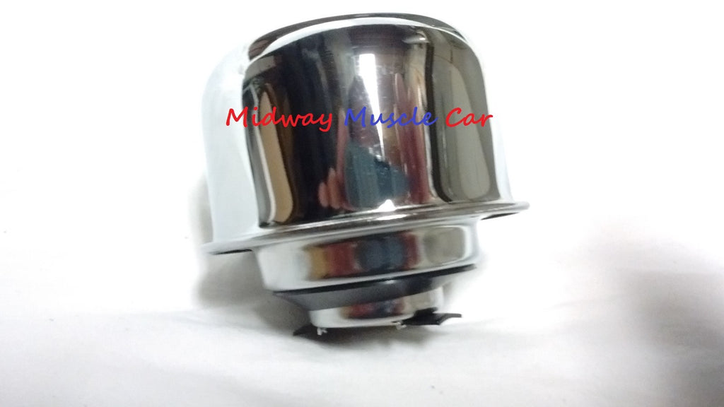 AC chrome twist on valve cover oil cap breather GTO Chevy Camaro Chevelle