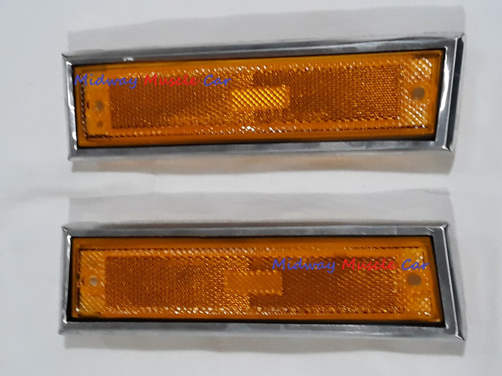 front side marker lens w/ trim pr 81-87 Chevy GMC Pickup Blazer Jimmy C10 C1500