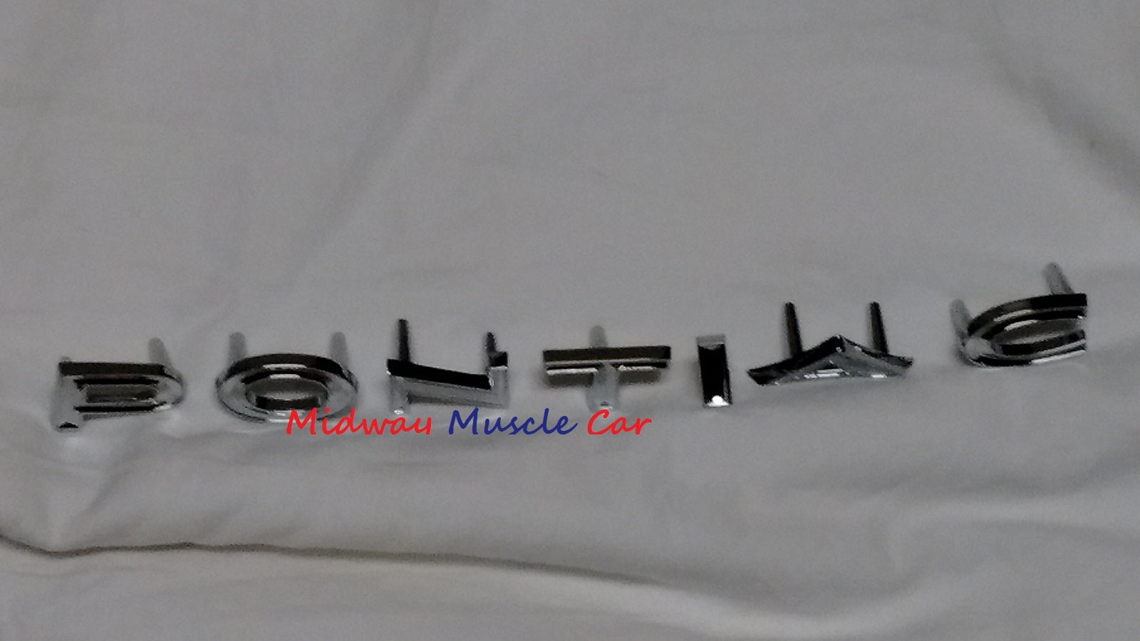 1966 66 Pontiac GTO rear tail panel P O N T I A C ornament emblem