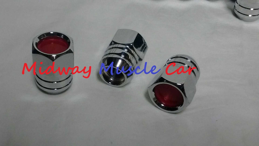 RED rally 2 II wheel lug nut set 67 68 69 70 Pontiac GTO Lemans Tempest Firebird