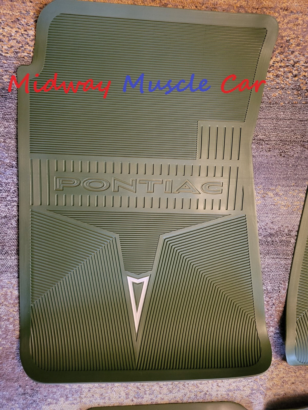 NEW original style GREEN 69-72 Pontiac floor mats GTO Lemans Judge Bonneville GP