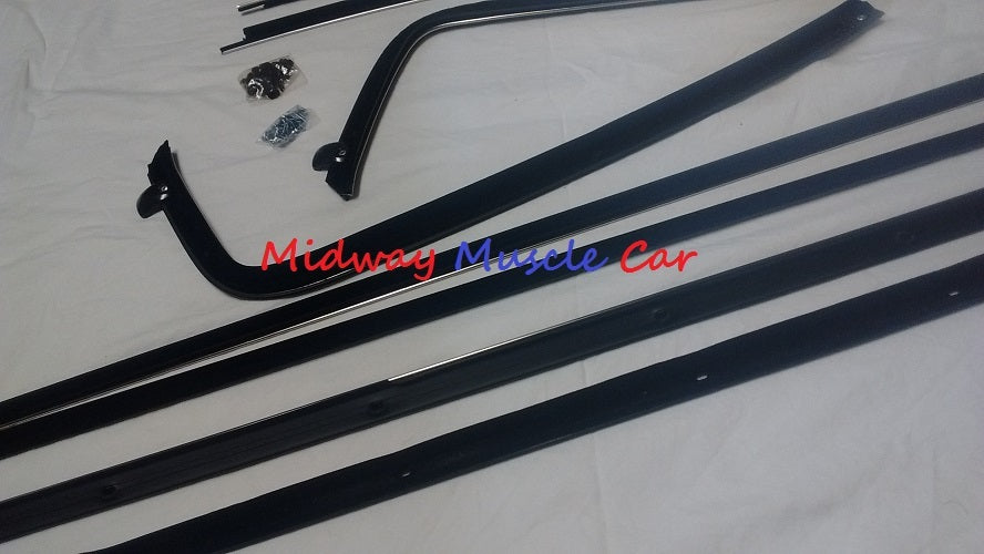 front & rear window felt fuzzy inner & outer sweeps set 70 71 72 Chevy Chevelle