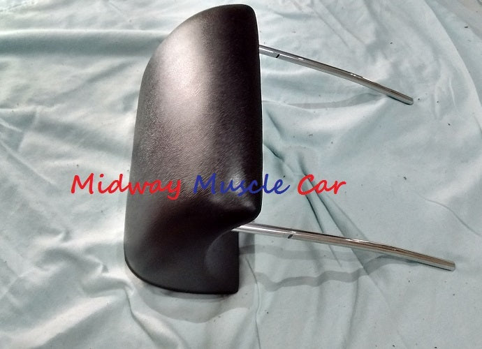 BLACK headrest (pr) 69-72 GTO Chevelle Cutlass 442 GS Chevy Impala Monte Carlo
