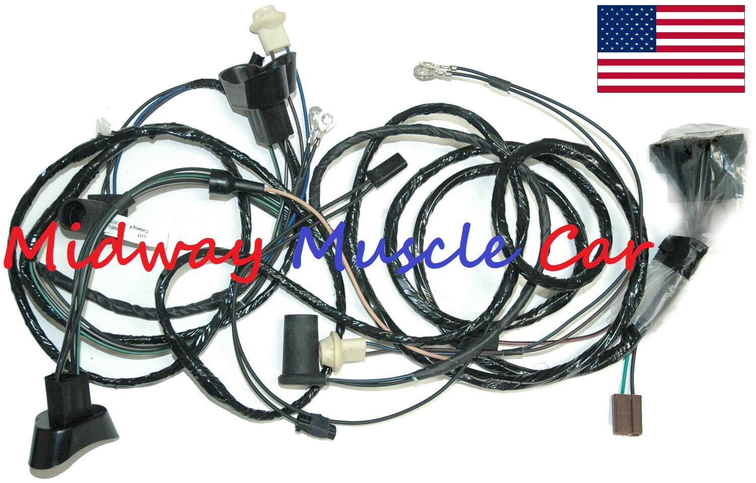 front end head lamp light wiring harness 70 71 Pontiac Trans Am Firebird Formula