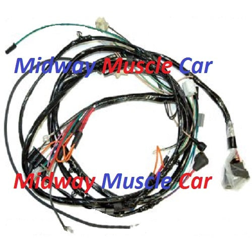 front end forward head light lamp wiring harness  70 71 Chevy Camaro V8