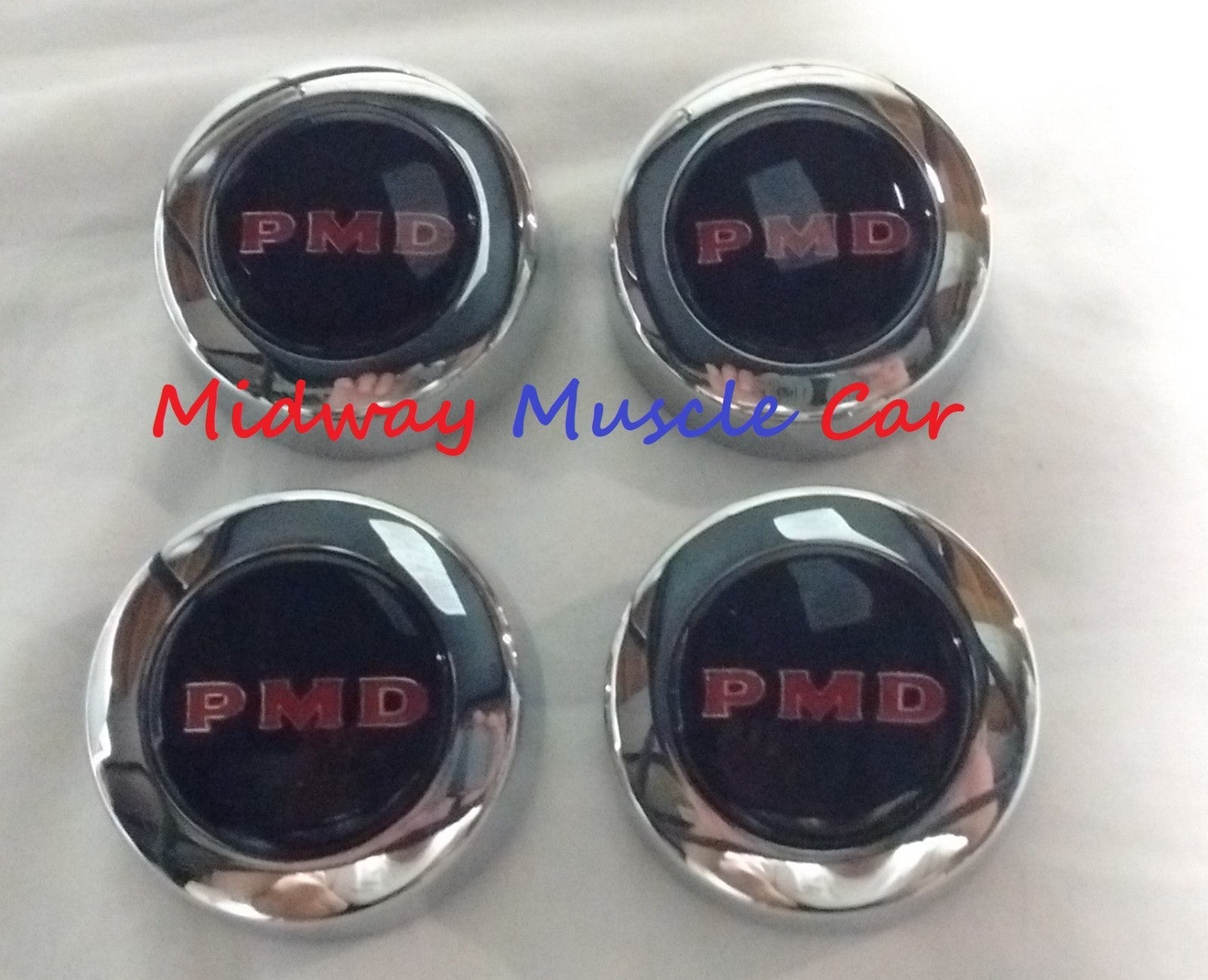 NEW black PMD rally 2 II wheel center cap set 67 68 69 70 Pontiac GTO Firebird