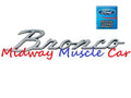 New 66-77 Ford Bronco Chrome Fender Trim Emblem w/ hardware