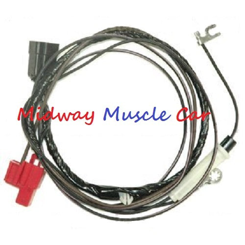 hood tach feed wiring harness 69 70 71 72 Pontiac GTO Judge   coil to tachometer